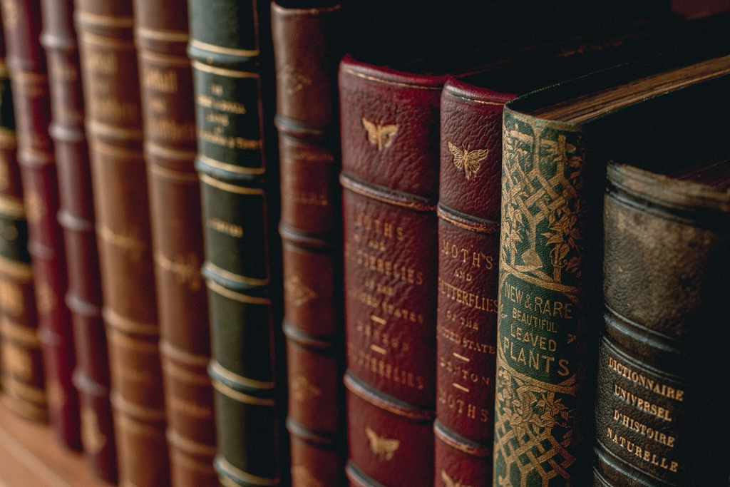 Antique books & dictionaries